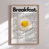 Plakat - Breakfast