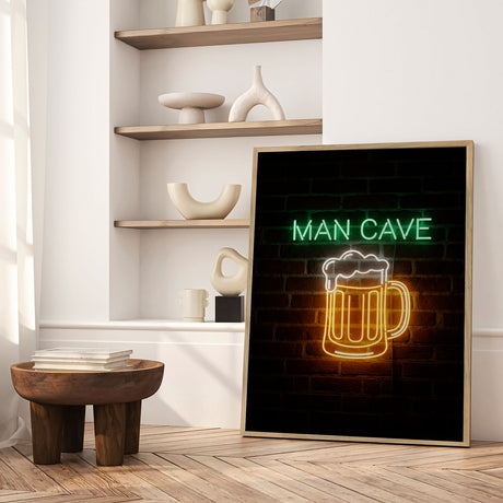 Plakat - Man Cave Neon Sign - Andreas Magnusson
