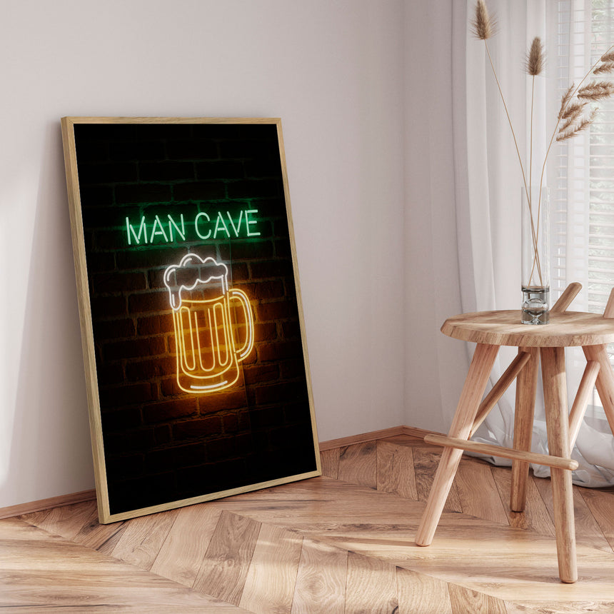 Plakat - Man Cave Neon Sign - Andreas Magnusson