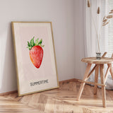 Plakat - Summer Strawberry Watercolor - Marianne Bassil