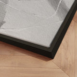 Håndlavet maleri med ramme - Line Study - Alma - Mixed media