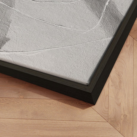 Håndlavet maleri med ramme - Line Study - Alma - Mixed media