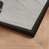 Håndlavet maleri med ramme - Line Study II - Alma - Mixed media