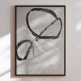 Håndlavet maleri med ramme - Line Study II - Alma - Mixed media