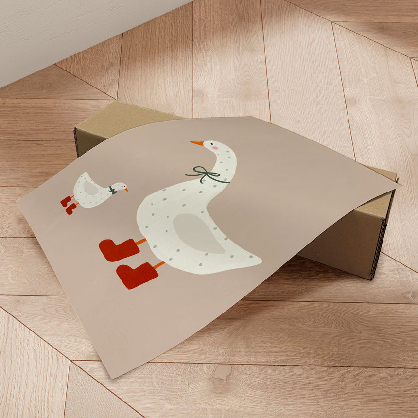 Plakat - Goose and Gosling - Treechild