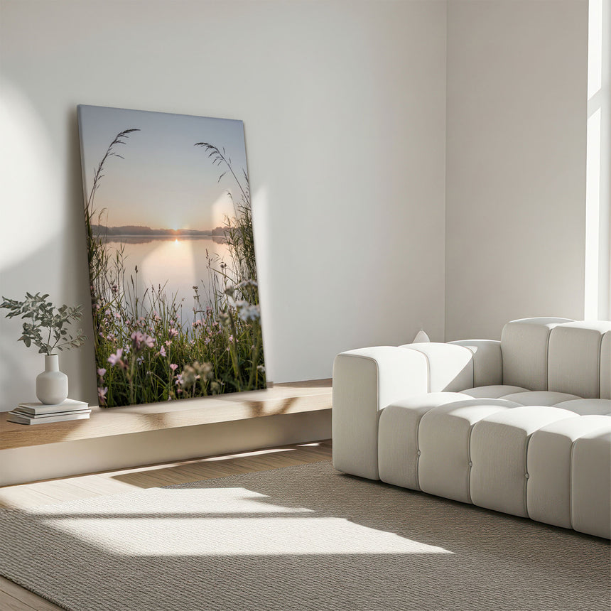 Lærredstryk - Peaceful Lake Sunrise - Andreas Magnusson