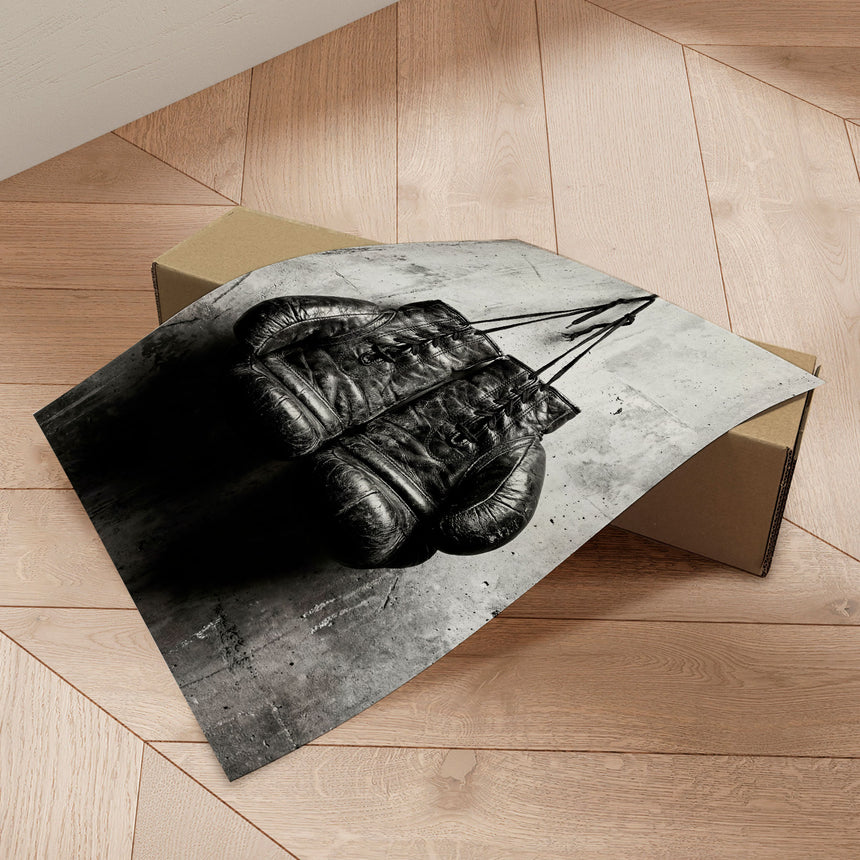 Plakat - Vintage Boxing Gloves - Andreas Magnusson
