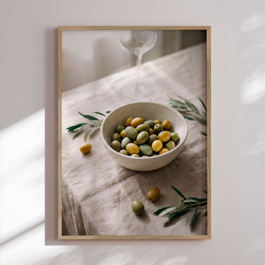 Plakat - Olives With Wine - Andreas Magnusson