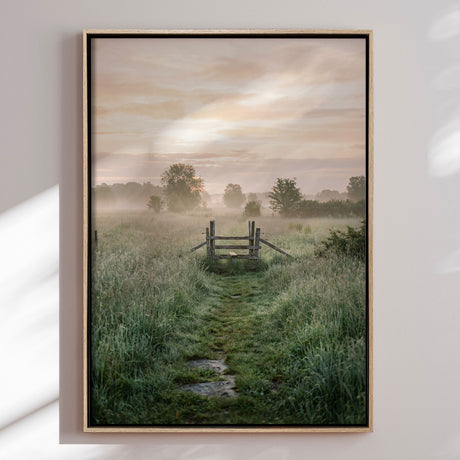 Lærredstryk - Misty Morning Path - Andreas Magnusson