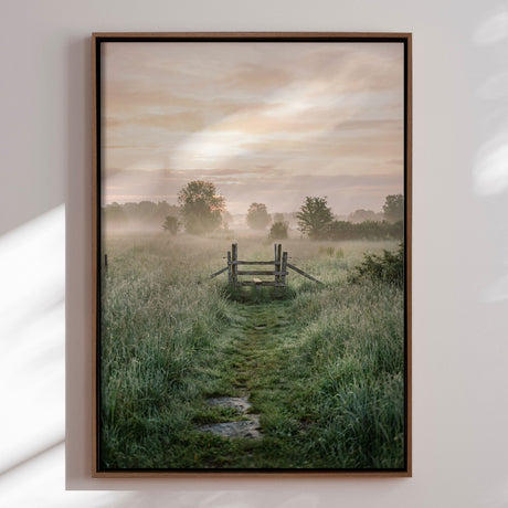 Lærredstryk - Misty Morning Path - Andreas Magnusson