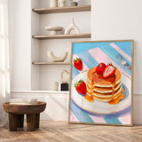 Plakat - Strawberry Pancake Stack - Josie George
