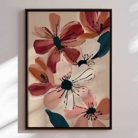 Lærredstryk - Blush Floral Painting - Nadjaa