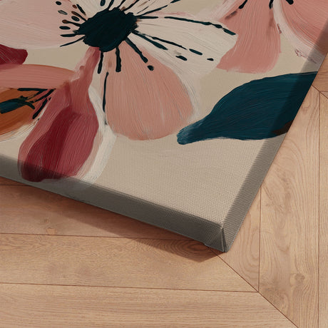 Lærredstryk - Blush Floral Painting - Nadjaa