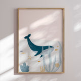 Plakat - Peaceful Ocean Whale - Menina Lisboa