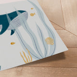Plakat - Peaceful Ocean Whale - Menina Lisboa