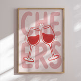 Plakat - Cheers Wine Toast - Andreas Magnusson