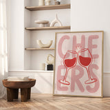 Plakat - Cheers Wine Toast - Andreas Magnusson