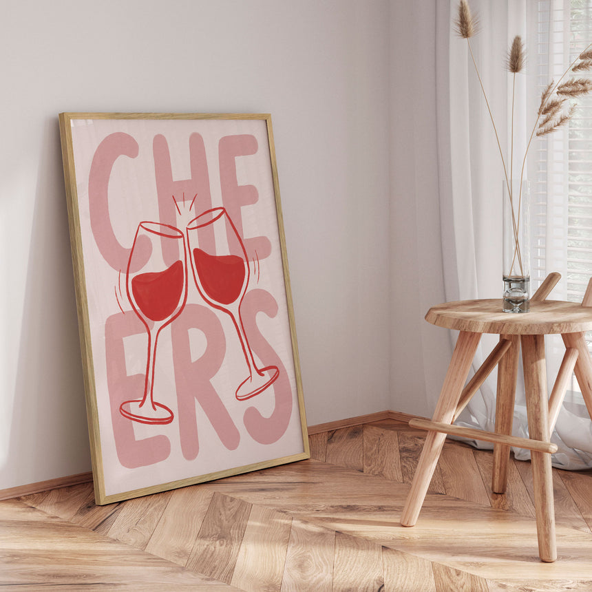 Plakat - Cheers Wine Toast - Andreas Magnusson