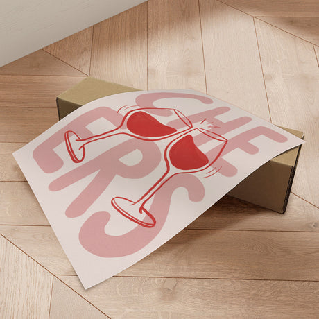 Plakat - Cheers Wine Toast - Andreas Magnusson