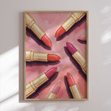 Plakat - Vibrant Pink Lipsticks - Andreas Magnusson