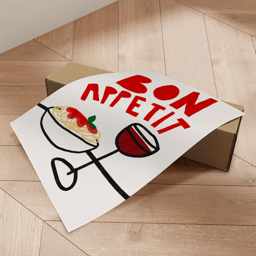 Plakat - Bon Appetit - Athene Fritsch