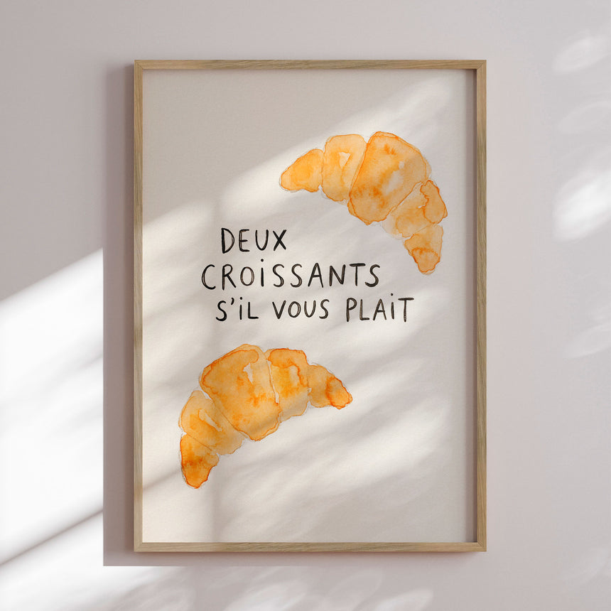 Plakat - Two Croissants Please - Andreas Magnusson