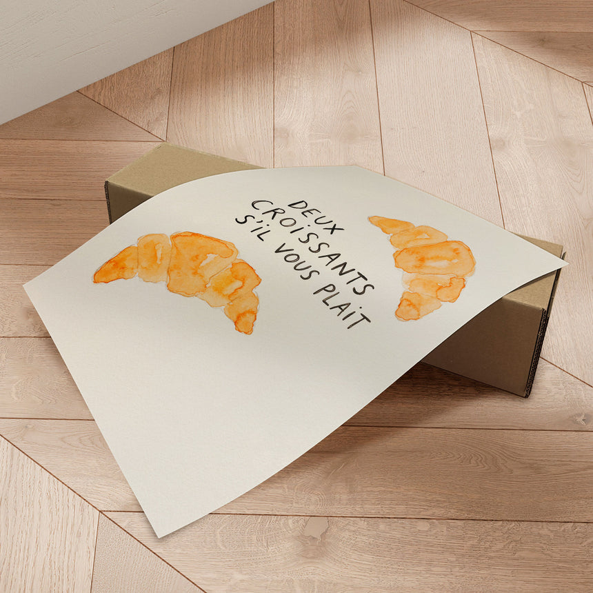 Plakat - Two Croissants Please - Andreas Magnusson