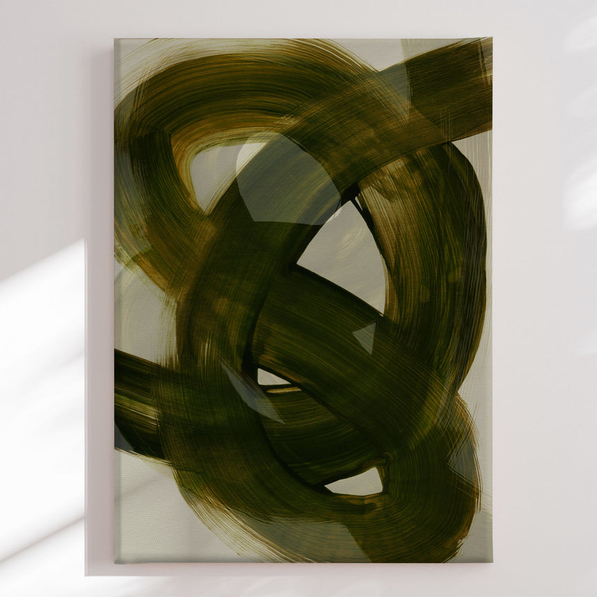 Lærredstryk - Tangled Brushstrokes II - Mareike Böhmer