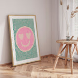 Plakat - Checkered Smiley - Threechild