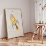 Plakat - Space Rocket - Menina Lisboa