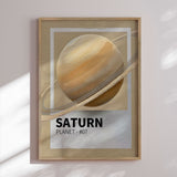 Plakat - Planet Saturn - HUGO