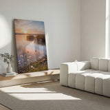 Lærredstryk - Misty Lake Morning Glow - Andreas Magnusson