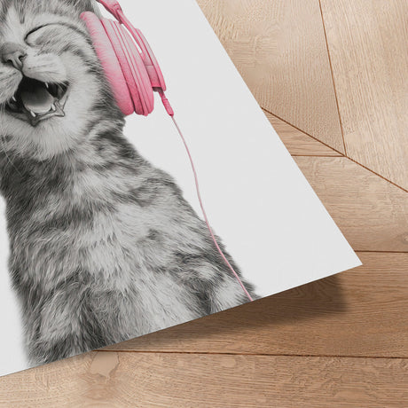 Plakat - Be Happy Kitten - Melanie Viola