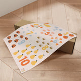 Plakat - Whimsical Counting Chart - Menina Lisboa