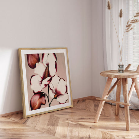 Plakat - Elegant Maroon Blooms - Alma