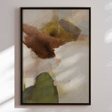 Håndlavet maleri med ramme - Earthy Layers II  - Arohika Verma - Mixed media
