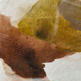 Håndlavet maleri med ramme - Earthy Layers II  - Arohika Verma - Mixed media