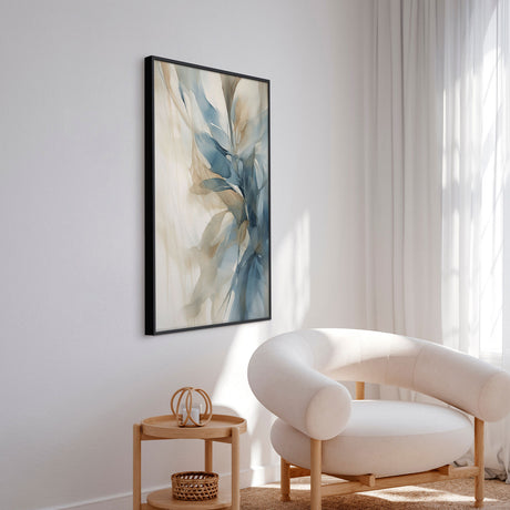 Premium maleri med sort ramme - Blue Storm III - E. Thorne - Incado