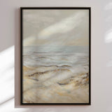 Premium maleri med sort ramme - Soft Tides - E. Thorne