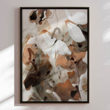 Håndlavet maleri med sort ramme - Echoes of Earth - Mixed media