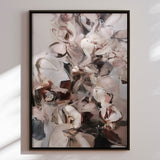 Håndlavet maleri med sort ramme - Echoes of Earth II - Mixed media