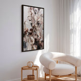 Håndlavet maleri med sort ramme - Echoes of Earth II - Mixed media