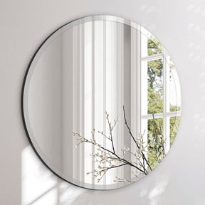 Rundt spejl med facetkant - Incado