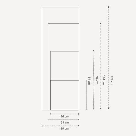 Antik spejl med guldramme - Champagne - Incado