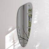 Asymmetrisk spejl i grå