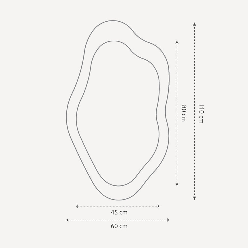 Organisk spejl - Stream - Incado