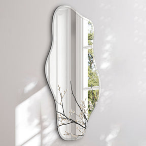 Organisk spejl med facetkant - Wave - Incado