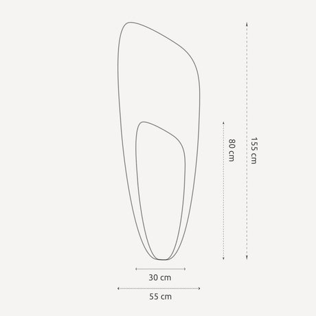 Asymmetrisk spejl med facetkant