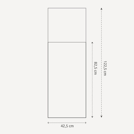 Aflangt spejl med smal egetræsramme - Incado