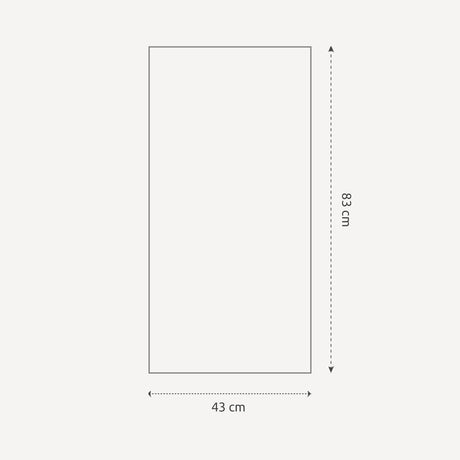 Aflangt spejl med bred sort træramme - Black Oak - Incado